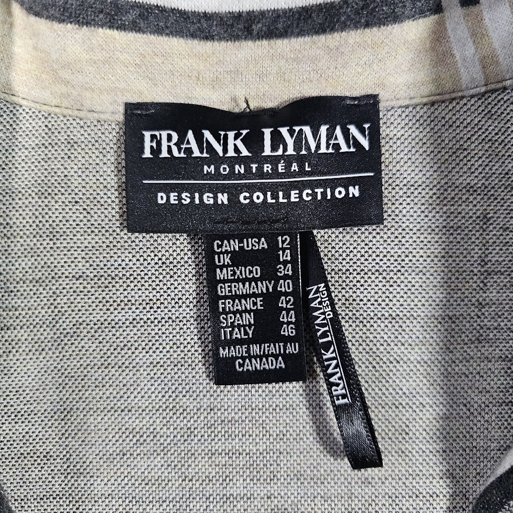 Frank Lyman  - Knit Throwover -Beige/Grey Size 12 - Picture 7 of 13